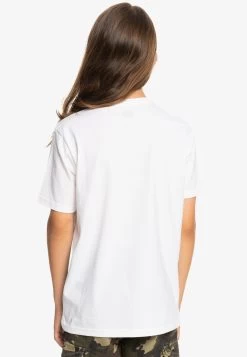 Quiksilver Between The Lines Ss Yth - T-Shirt Print - White -Kleding Verkoop 0318aaa642cc458fae10125981c95a7d