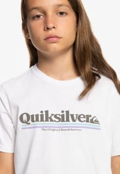 Quiksilver Between The Lines Ss Yth - T-Shirt Print - White -Kleding Verkoop 04b12a95d9224dd1bd6c67116dc2d9e7