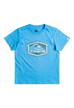 Quiksilver Retro Lines - T-Shirt Print - Blue