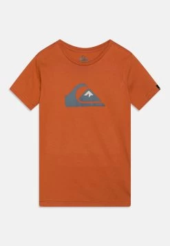 Quiksilver Comp Logo Tee - T-Shirt Print - Baked Clay