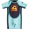 Quiksilver Kurzärmliger Back-Zip - Wetsuit - Black Jet Blue