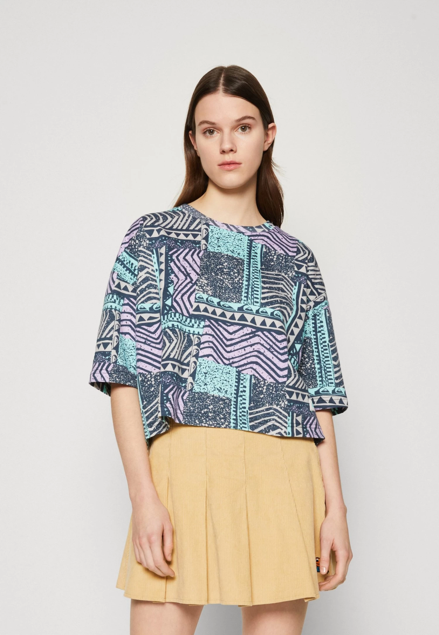 Quiksilver T-Shirt Print - Midnight Navy Blownout 3 Quiksilver T-Shirt Print - Midnight Navy Blownout