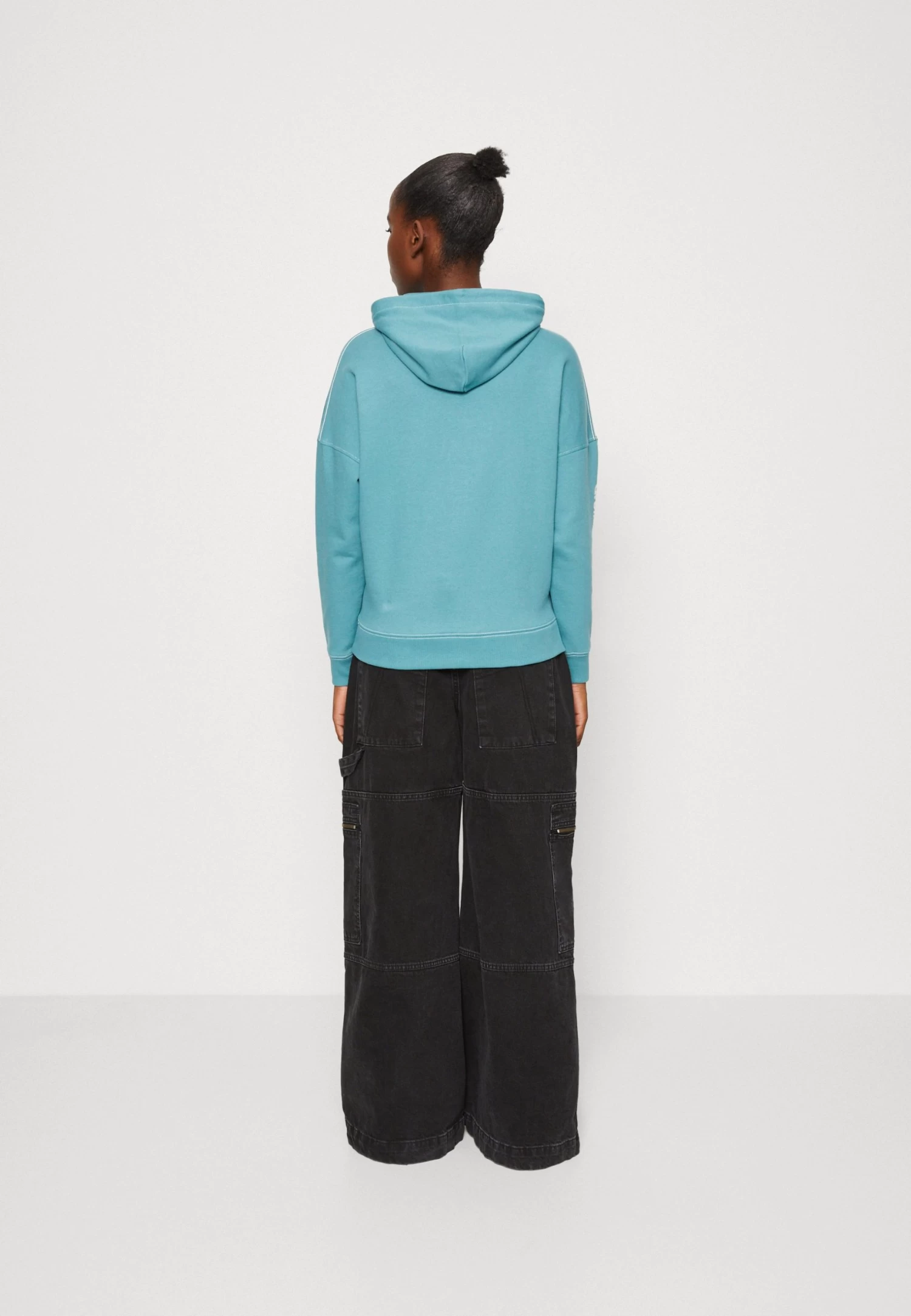 Quiksilver Uni Hoodie - Sweater - Brittany Blue 5 Quiksilver Uni Hoodie - Sweater - Brittany Blue - Afbeelding 3