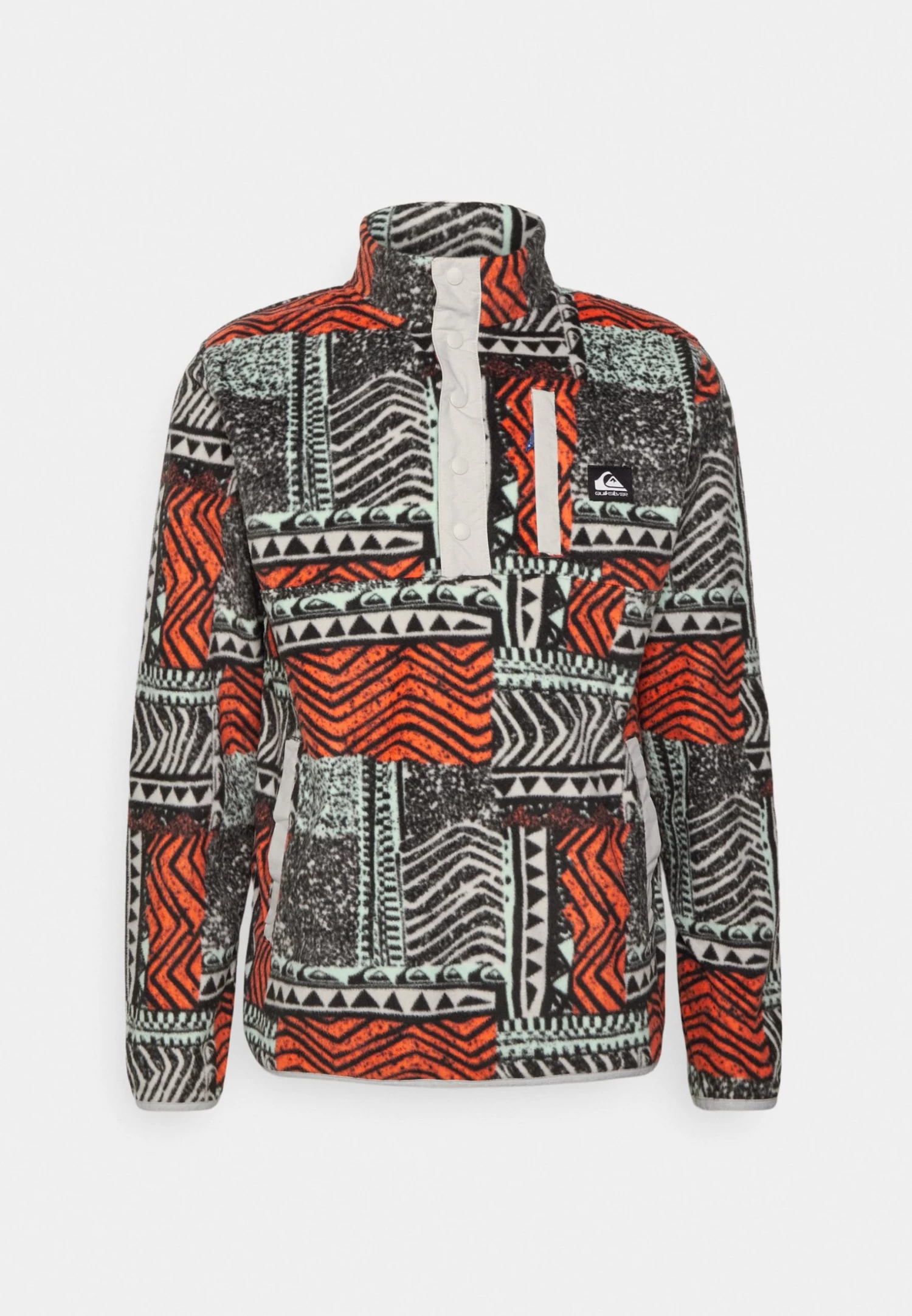 Quiksilver No Destination Half Snap - Fleece Trui - Fresh Salmon Blown Out 7 Quiksilver No Destination Half Snap - Fleece Trui - Fresh Salmon Blown Out - Afbeelding 5