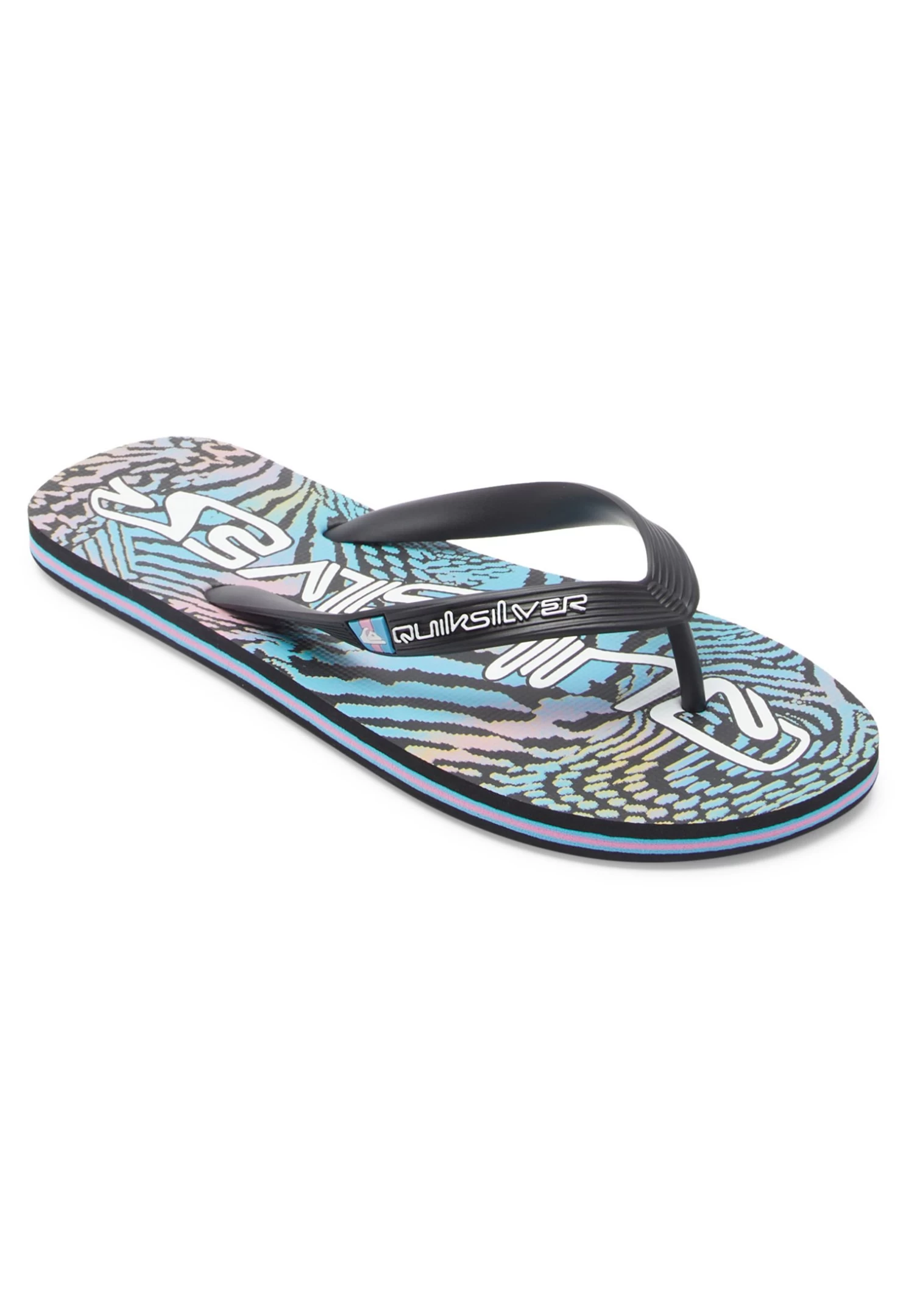 Quiksilver Molokai Art - Teensandalen - Black Pink Blue 4 Quiksilver Molokai Art - Teensandalen - Black Pink Blue - Afbeelding 2