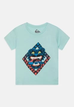 Quiksilver Dirty Paws Boy - T-Shirt Print - Pastel Turquoise