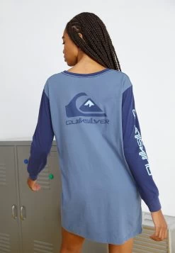 Quiksilver Uni Tee Dress Screen- Jerseyjurk - Naval Academy