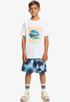 Quiksilver Higher Life Ss Yth - T-Shirt Print - White