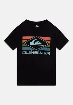 Quiksilver Rainbow Tee - T-Shirt Print - Black
