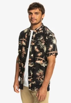Quiksilver Airflow - Kurzärmliges - Overhemd - Black Airflow -Kleding Verkoop 2695d52a1efd40d9b6c8424269cb72f8