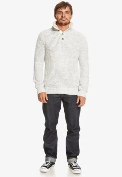 Quiksilver Boulevard Des Plages - Trui - Mottled Dark Grey -Kleding Verkoop 294de0fe57e2477ca1f2f8b243d5123c