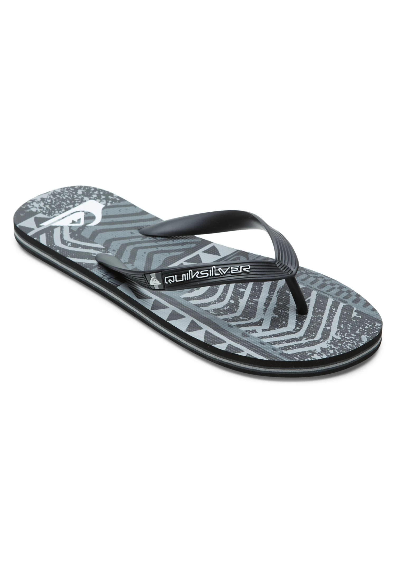 Quiksilver Molokai Art - Teensandalen - Black Black Grey 4 Quiksilver Molokai Art - Teensandalen - Black Black Grey - Afbeelding 2