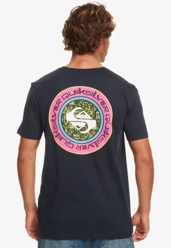 Quiksilver Omni Circle - T-Shirt Print - Blue