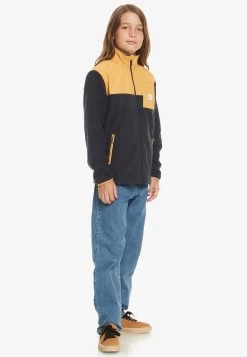 Quiksilver Taped Off- Zippée- Fleecejas - Mottled Dark Grey