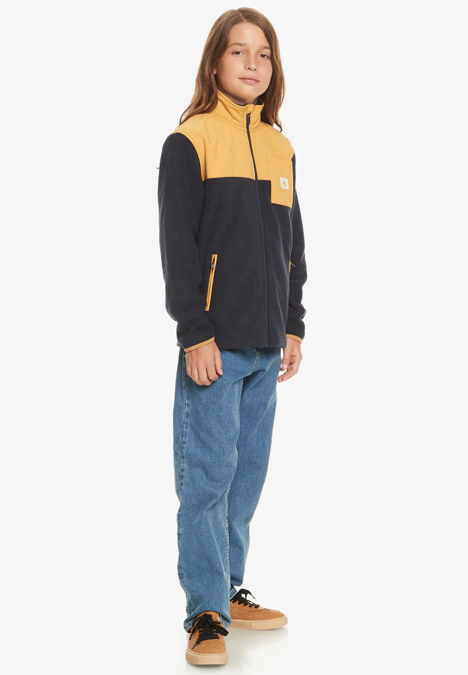 Quiksilver Taped Off- Zippée- Fleecejas - Mottled Dark Grey 3 Quiksilver Taped Off- Zippée- Fleecejas - Mottled Dark Grey