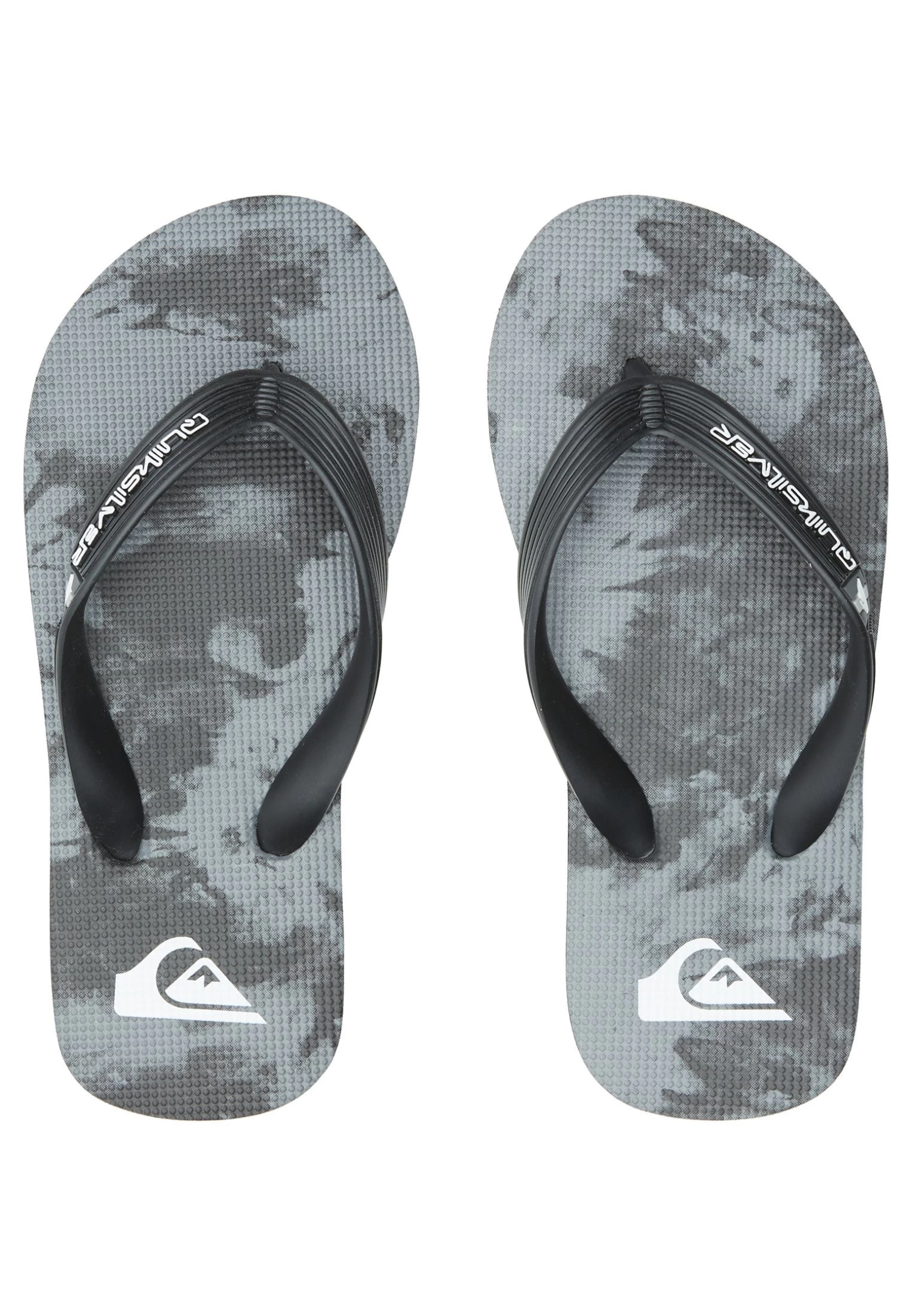 Quiksilver Molokai - Teenslippers - Black Grey Black 5 Quiksilver Molokai - Teenslippers - Black Grey Black - Afbeelding 3