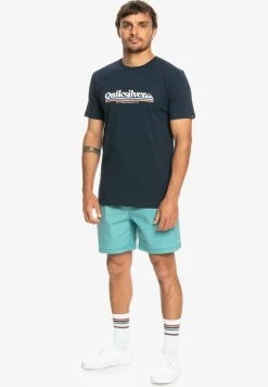 Quiksilver Between The Lines Ss - T-Shirt Print - Navy Blazer -Kleding Verkoop 3ae7ea1599d546c19af6557dfcaff719