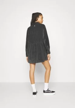 Quiksilver Uni Dress - Blousejurk - Dark Grey -Kleding Verkoop 41f8ffb28fd249e0adfc9816e23cc031