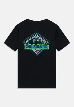 Quiksilver Rising Water Tees - T-Shirt Print - Black -Kleding Verkoop 446d4ea6f9a244e887d1797627ddd854