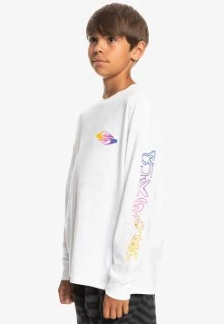 Quiksilver Radical Flag Ls Yth - Longsleeve - White -Kleding Verkoop 47b8655c4efc4c08817de1bf68573765