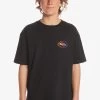 Quiksilver Radical Flag - T-Shirt Print - Black -Kleding Verkoop 4a3d14cb61764bb7a6fa168df26eb7ec
