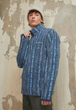 Quiksilver Clean Coasts Full Zip - Fleecejas - Midnight Navy Tracks