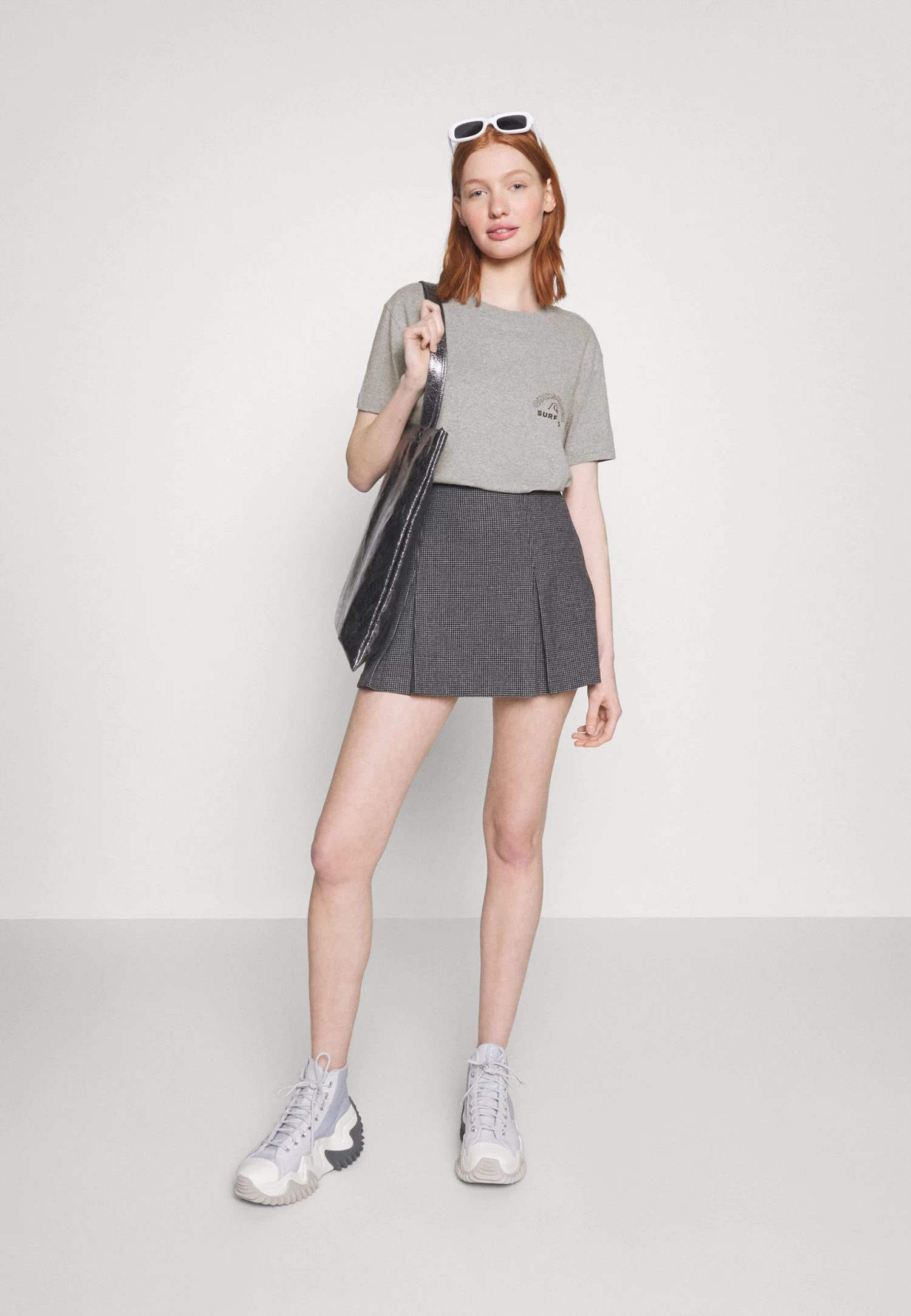 Quiksilver Uni Screen- T-Shirt Print - Light Grey Heather 4 Quiksilver Uni Screen- T-Shirt Print - Light Grey Heather - Afbeelding 2