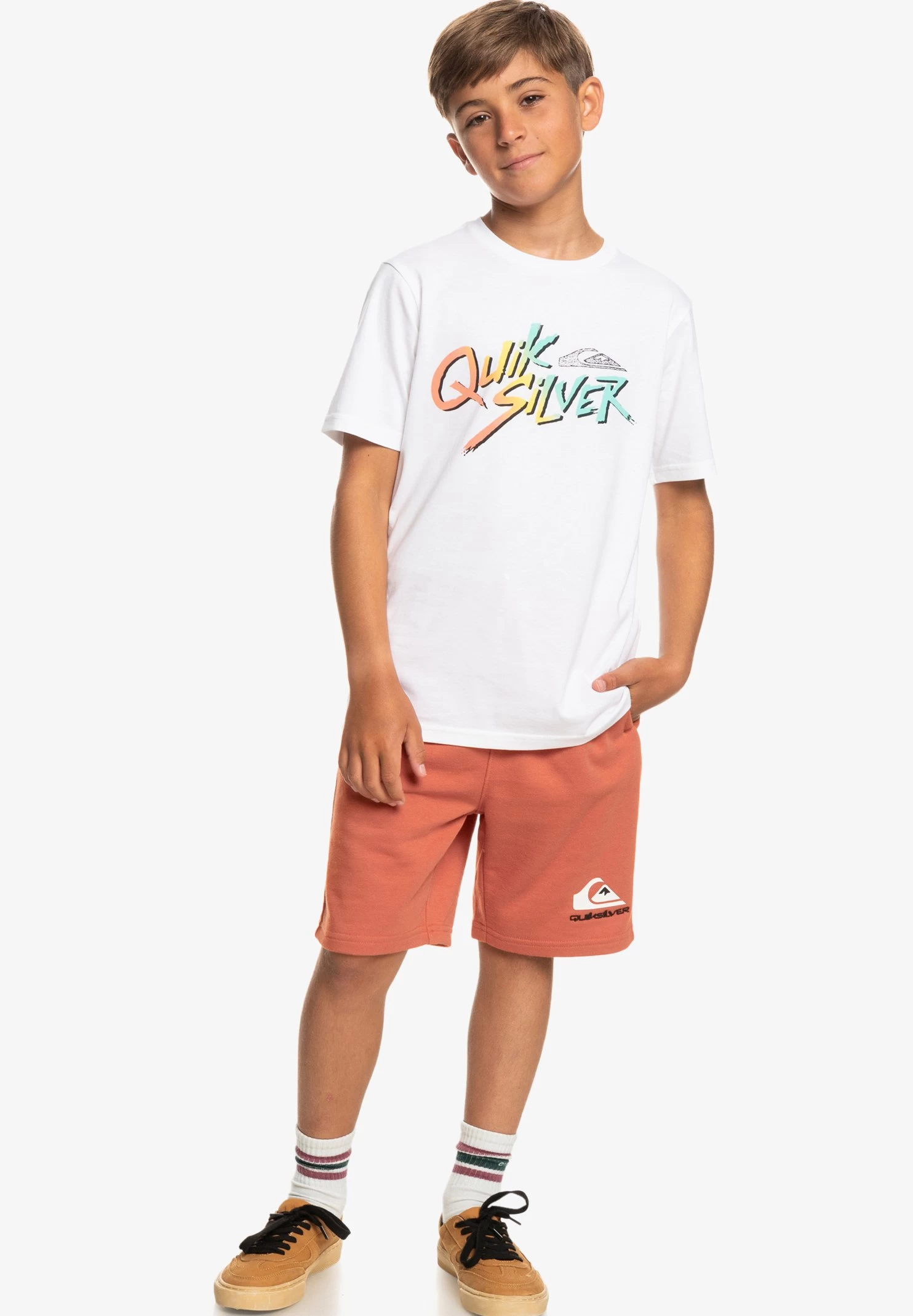 Quiksilver Signature Move Ss Yth - T-Shirt Print - White 3 Quiksilver Signature Move Ss Yth - T-Shirt Print - White