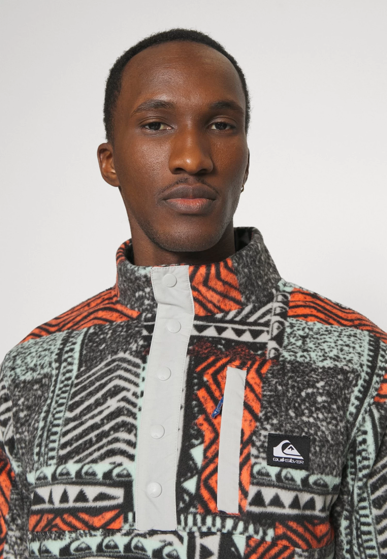 Quiksilver No Destination Half Snap - Fleece Trui - Fresh Salmon Blown Out 8 Quiksilver No Destination Half Snap - Fleece Trui - Fresh Salmon Blown Out - Afbeelding 6