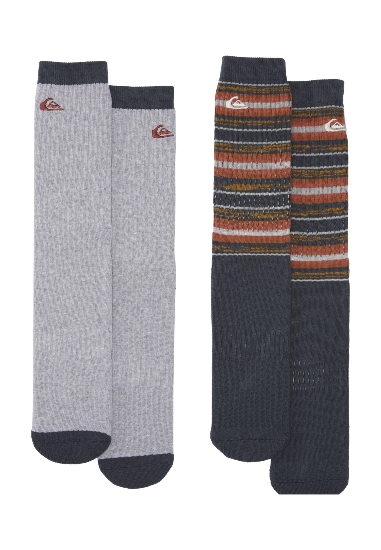 Quiksilver Mesa Stripe-2Er-Pack Crew - Sokken - Mottled Dark Grey 4 Quiksilver Mesa Stripe-2Er-Pack Crew - Sokken - Mottled Dark Grey - Afbeelding 2