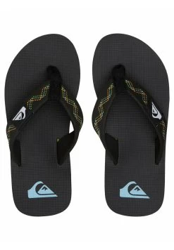 Quiksilver Molokai Stitchy - Teenslippers - Black/Black/Green -Kleding Verkoop 61a38a71f64b4ea3be0cc317ba2b72fc