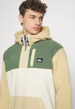 Quiksilver Ocean View Mix Up Hoody - Sweater Met Rits - Pale Khaki -Kleding Verkoop 62354874dc334feebd30e0d2a0a34a92