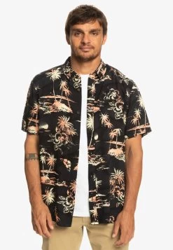 Quiksilver Airflow - Kurzärmliges - Overhemd - Black Airflow