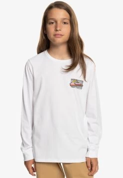 Quiksilver Retro Fade - Longsleeve - White