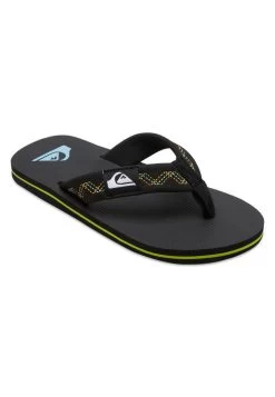 Quiksilver Molokai Stitchy - Teenslippers - Black/Black/Green -Kleding Verkoop 66ee196bfcac4d3e9394a4d7f2cf3d37