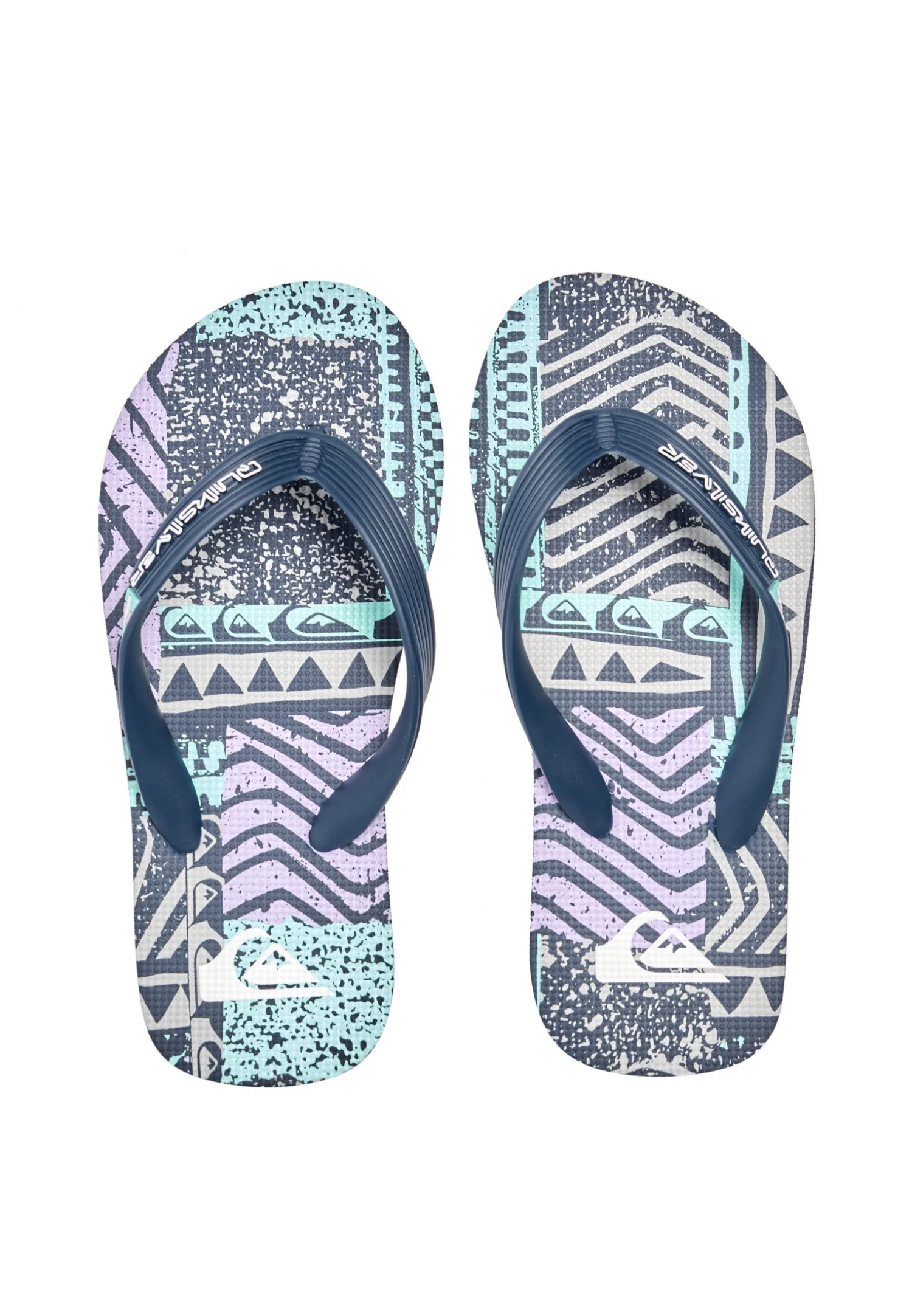 Quiksilver Molokai - Teenslippers - Black Black Grey 5 Quiksilver Molokai - Teenslippers - Black Black Grey - Afbeelding 3