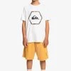 Quiksilver In Shapes - T-Shirt Print - White -Kleding Verkoop 75feeaaf4df447b48811045a87624b75