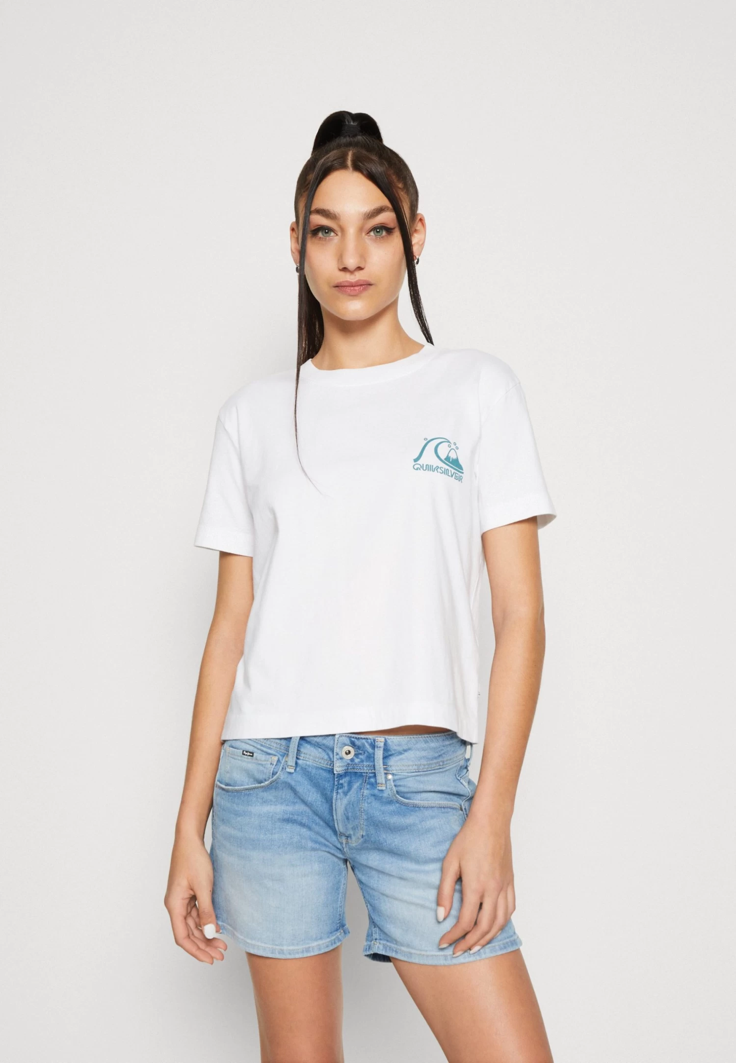 Quiksilver Uni Screen Tee - T-Shirt Print - White 5 Quiksilver Uni Screen Tee - T-Shirt Print - White - Afbeelding 3