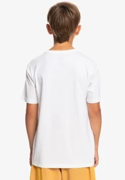 Quiksilver In Shapes - T-Shirt Print - White -Kleding Verkoop 895bd51b3e844826999c07b4b6b00eca
