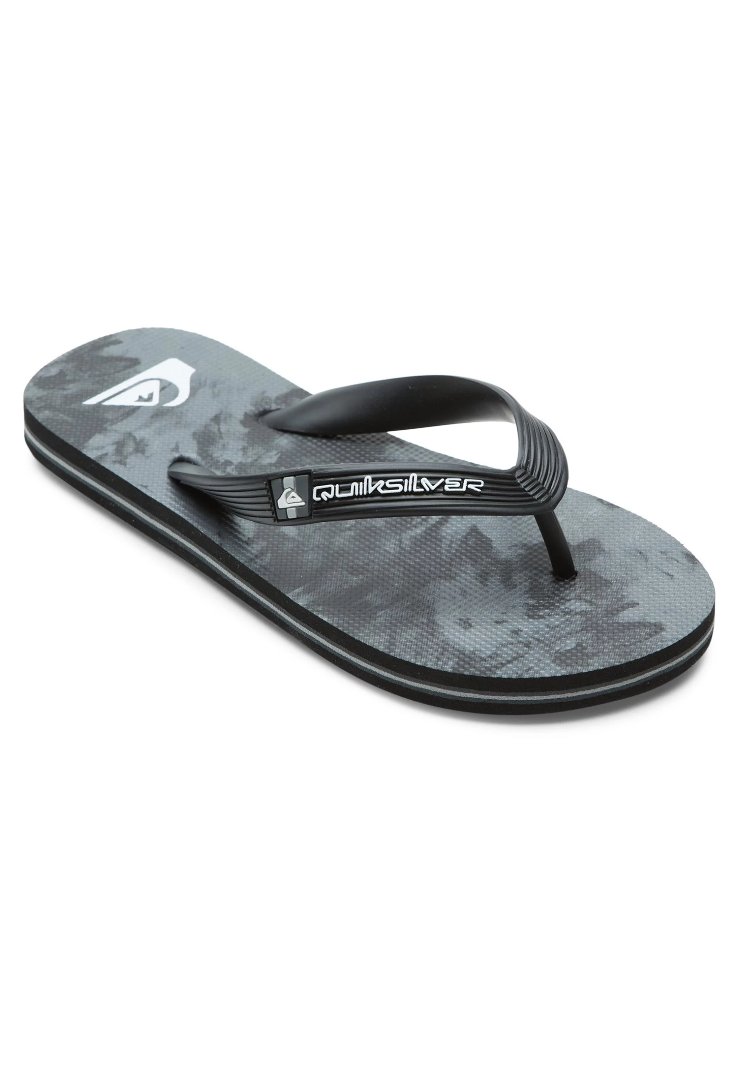 Quiksilver Molokai - Teenslippers - Black Grey Black 4 Quiksilver Molokai - Teenslippers - Black Grey Black - Afbeelding 2