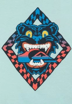 Quiksilver Dirty Paws Boy - T-Shirt Print - Pastel Turquoise -Kleding Verkoop 9957a416a6e94f7c88cd7da518f906fd