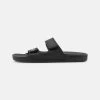 Quiksilver Rivi- Badslippers - Black/Grey -Kleding Verkoop 9ab7b5f465584c148a350fc1bb35f6bc