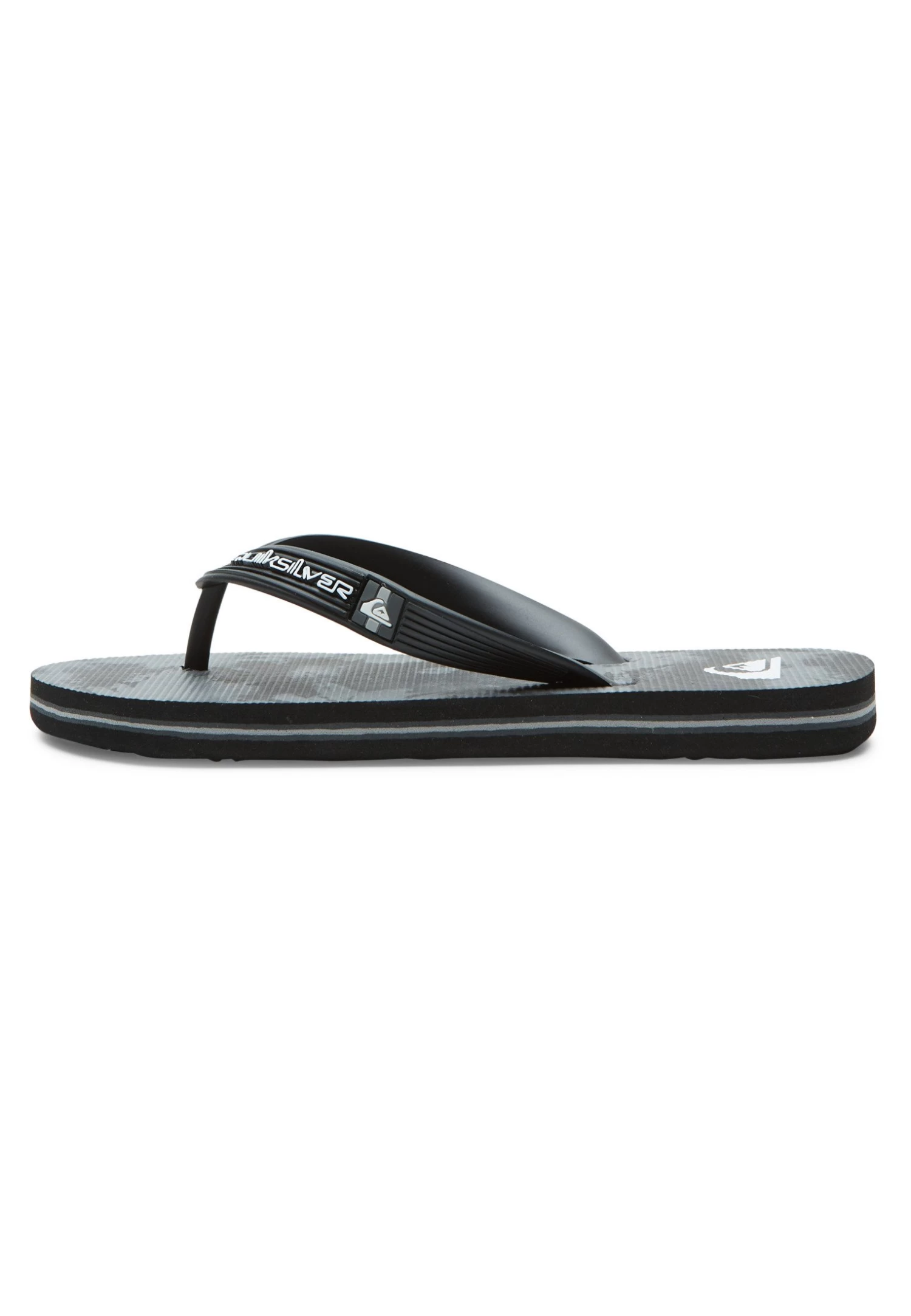 Quiksilver Molokai - Teenslippers - Black Grey Black 3 Quiksilver Molokai - Teenslippers - Black Grey Black