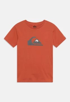 Quiksilver Comp Logo Unisex - T-Shirt Print - Mecca Orange