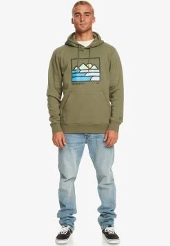 Quiksilver Landscape Lines - Hoodie - Gph -Kleding Verkoop b37dfb49feae47be999530e7fe0ccb93