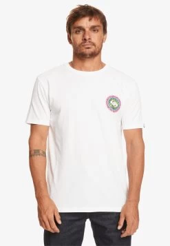 Quiksilver Omni Circle - T-Shirt Print - Off White -Kleding Verkoop b456da2eb94344cdae5ec4a480f3f6fa