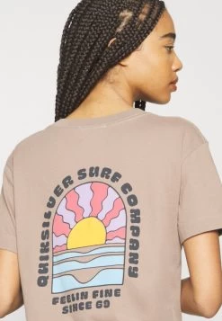 Quiksilver Uni Screen Tee - T-Shirt Print - Fossil -Kleding Verkoop bceafff0b3134401b3d718c33c8c1d8c