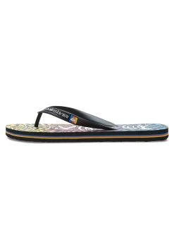 Quiksilver Molokai Wordblock- Teensandalen - Black Blue Pink