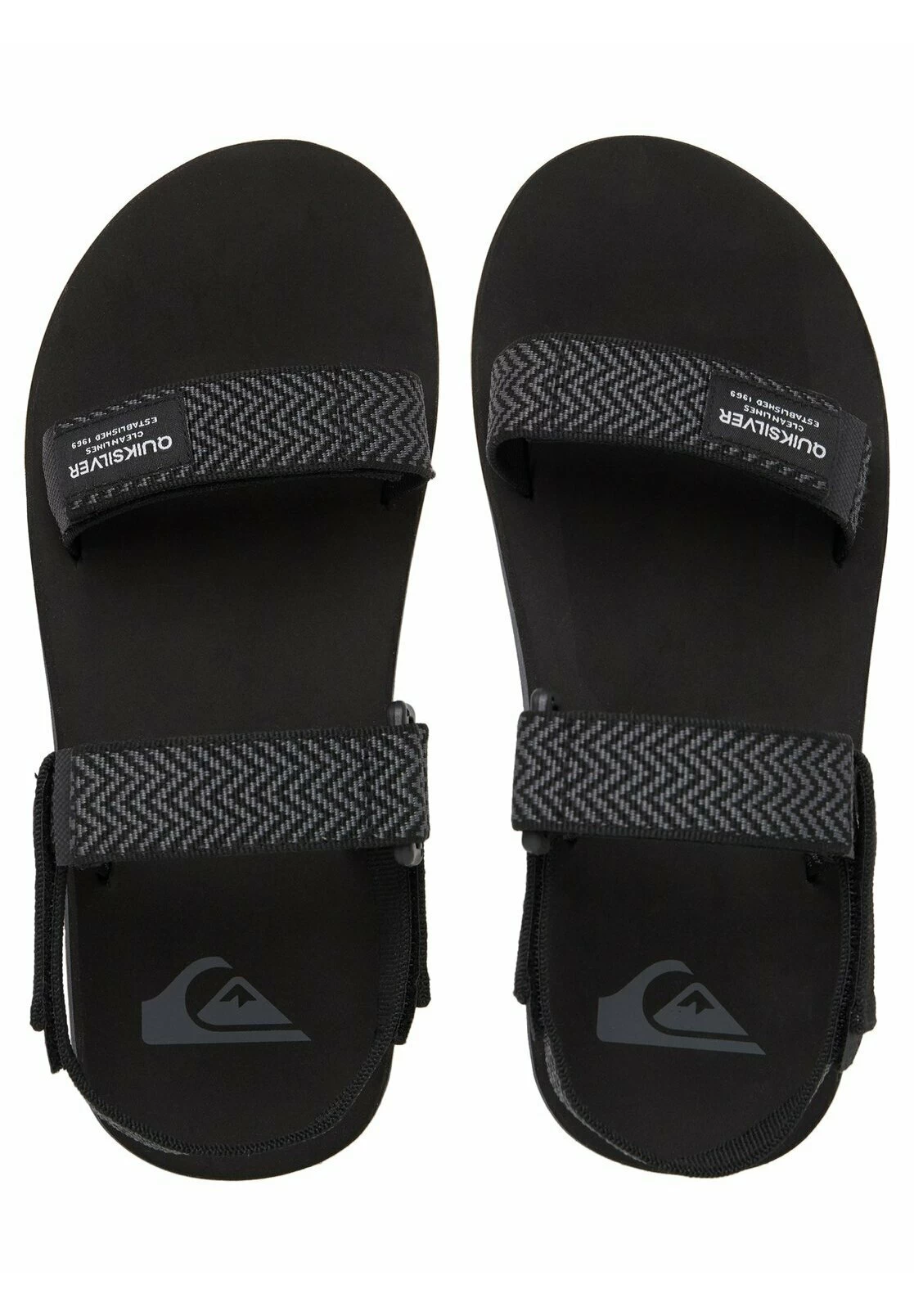 Quiksilver Monkey Caged - Outdoorsandalen - Black/Grey/Black 5 Quiksilver Monkey Caged - Outdoorsandalen - Black/Grey/Black - Afbeelding 3
