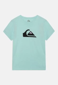 Quiksilver Comp Logo Tee - T-Shirt Print - Pastel Turquoise